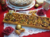 Tarte aux fruits secs et confiture