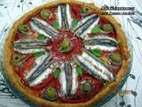 Tarte tomate-anchois