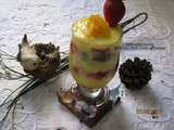 Trifle aux fruits crème a l'orange