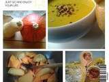 Soupe veloutee aux deux courges: potiron et butternut