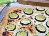 Focaccia aux courgettes et au chèvre