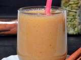 Smoothie banane-abricot épicé à la cardamome et cannelle