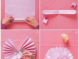 Wedding 1 : diy pompons en papier de soie