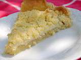 Tarte crumbule pomme rhubarbe