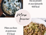 Menu Minceur #1 – 1478 kcal