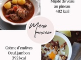 Menu Minceur #2 – 1486 kcal