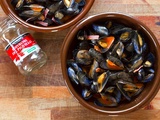 Moules à la crème de poivrons