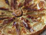 Tarte aux poireaux caramélisés et au chèvre