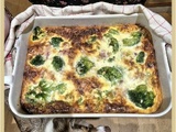 Clafoutis brocolis pancetta