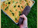 Focaccia moelleuse à l’ail des ours