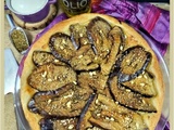 Tarte Julie, une tarte feuilletée aux aubergines et zaatar