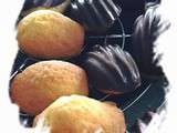 Mini-madeleines zestes d'orange et coque chocolat