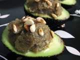 Avocats au caviar d'aubergines