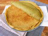 Crêpes à la farine de lentilles {sans oeufs, sans lait, sans gluten}