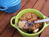 Crumble pomme châtaigne en cocottes