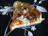 Tarte tomate / mozzarella / champignons