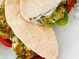 Pitas aux beignets de courgettes