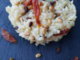 Risotto aux tomates séchées, pignon et parmesan