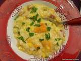 Chowder de butternut et cabillaud ou soupe de poisson et butternut