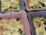 Petits gratins de courgettes au chèvre frais et basilic