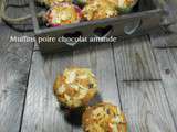 Muffins poire chocolat amande