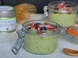 Porridge coco matcha et fruits