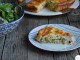 Tarte aux petits pois, courgette et mascarpone