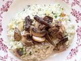 Risotto aux champignons rôtis