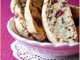 Biscotti au chocolat et aux canneberges