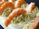 Oeufs farcis aux crevettes