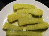 Courgettes-trompettes à la vapeur, au parmesan et à l’huile d’olive de Camille Oger