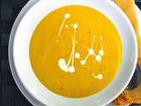 Velouté de carottes au gingembre et au curcuma frais