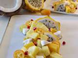 Assiette de fruits exotiques