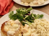 Bouchées de la mer à la truite, au dos d’églefin, aux crevettes et aux quenelles