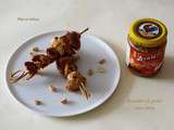 Brochettes de poulet sauce satay