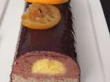 Bûche au chocolat et à l’orange