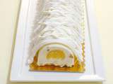 Bûche glacée au nougat et au citron