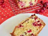 Cake aux cranberries, amande et orange