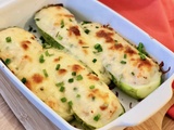 Courgettes farcies au saumon fumé