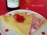 Crêpes aux fraises