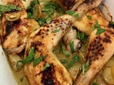 Cuisses de poulet au four au citron confit et au miel