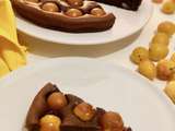 Fondant au chocolat et aux mirabelles