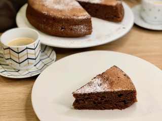 Gâteau fondant à la crème de marrons et au chocolat