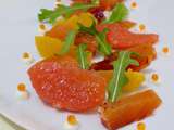 Gravlax de truite aux agrumes