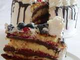 Layer cake aux framboises