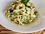 Linguine et sa sauce aux courgettes et basilic