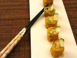 Maki de truite et courgette à la crevette