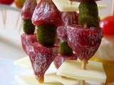 Mini brochettes saucisson