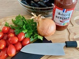 Moules aux tomates cerises et ketchup