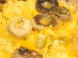 Omelette aux champignons et ail des ours